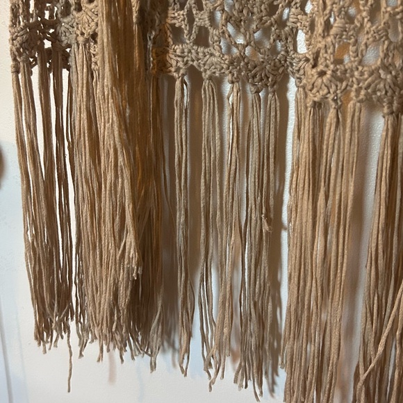 Vintage Boho Crochet Fringe Vest - Picture 4 of 4